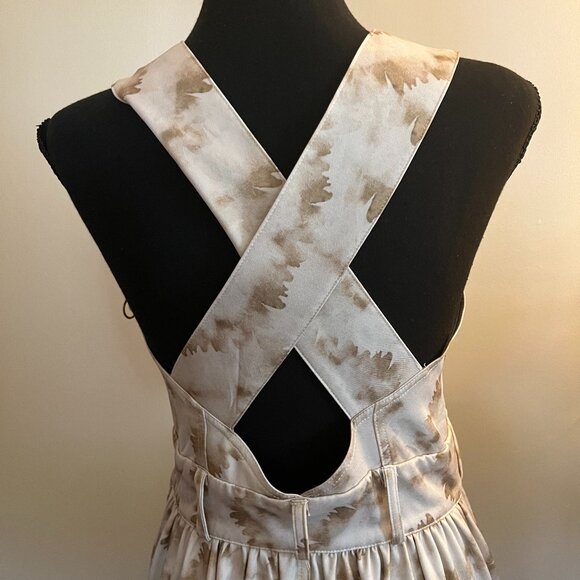 Italian Classic Long Flare and Belted Patterned Dress - Picture 7 of 10